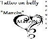 Tattoo on belly Marcin 