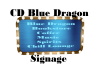 CD Blue Dragon Sign