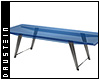 d| Blue Acrylic Table