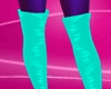 Neon Aqua Boots