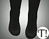 T! Knit Long Socks Black