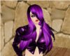 black n purple long hair