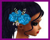 Hair Flower - blue