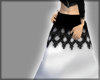 white&black skirt