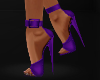Open Toe Heels Purple
