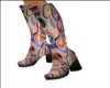 60s Rainbow Drop boots