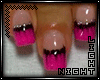 !N Nails Pink-Black Med
