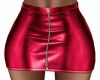 Red mini skirt with zipp