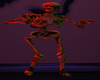 Orange Dancing Skeleton