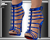 !F! Velvet blue heels