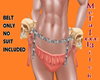 Skull/chain belt F