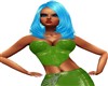 GREEN LEATHER CORSET