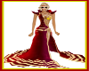 {ZB}- Crimson Suade Gown