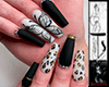 Ts Butterfly Black Nails