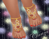 Ruby&Gold Jewel Feet