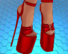 Red Corset Heels