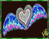 GLOWING HEART WITH WINGS