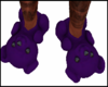 Bear Slippers Purple M