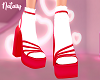 Y! Red Sandals Socks