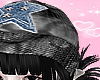 𝔁. Beanie+hair blk