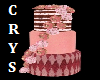 Pinks Wedding Cake