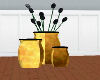 Blk&Gld 3Deluxe Vases