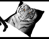 white tiger pillow