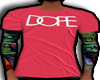 DOPE pink tee