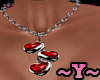 ~Y~Red Heart Necklace
