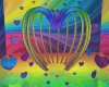 Rainbow Heart Photo Room