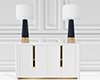 Sideboard with Lamps