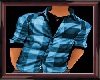 Polo shirt: Blue/Black