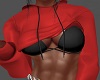 +RUSH HOODIE RED+