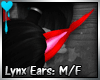 D~Lynx Ears:Red (M/F)