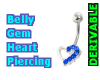 Belly Gem Heart