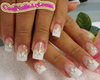 french flower nails