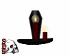 *S* Coffin Sconce Red