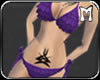 [M] Ruffle Bikini Purple