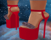 Red holiday heeels