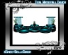 Teal Watefall Couch