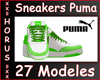 Sneakers  Whte Green
