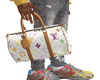 LV White Duffle