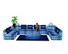 blue sofa set