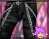 Chained Leather Capris