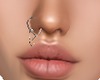 SILVER-HEART NOSE RING