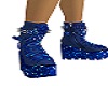 Blue Glittery Boots