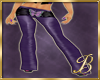 purple belted pants