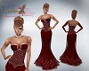 Katz~ Red Corset Gown