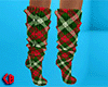 Christmas Socks Plaid F
