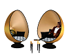 Gold Egg Chairs